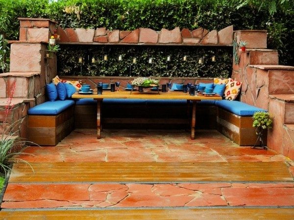 outdoor dining bench