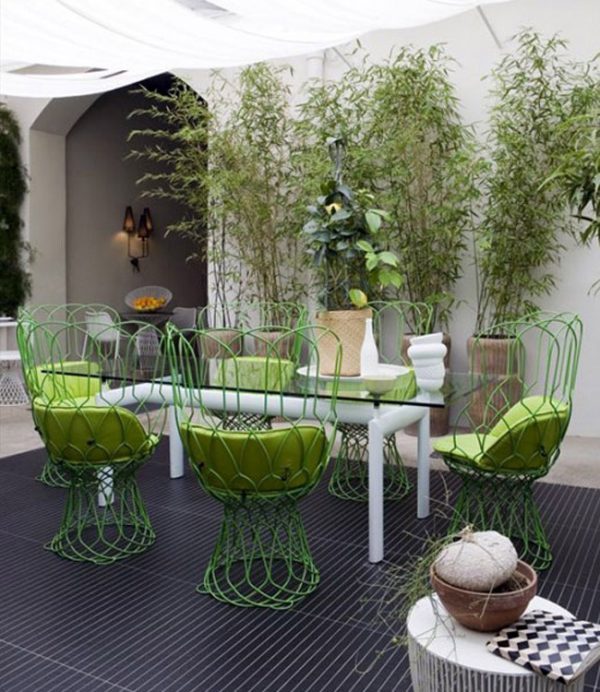 modern outdoor dining table
