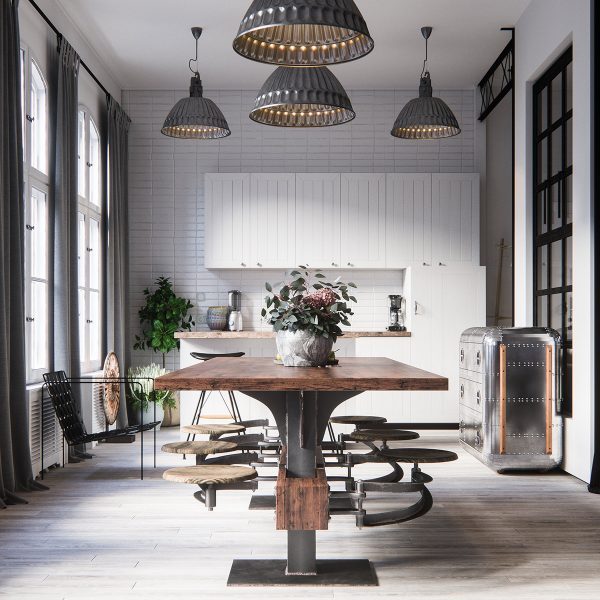 industrial kitchen style