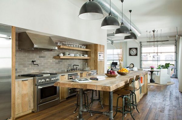 industrial style kitchen