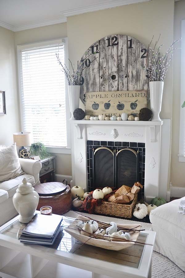 cute fall mantel ideas
