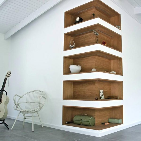how to decorate a corner wall