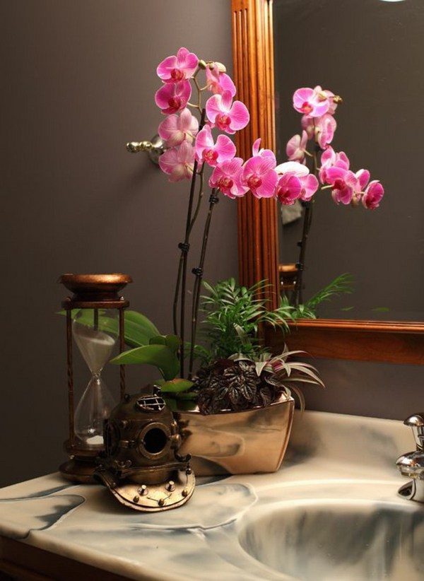 orchid bathroom