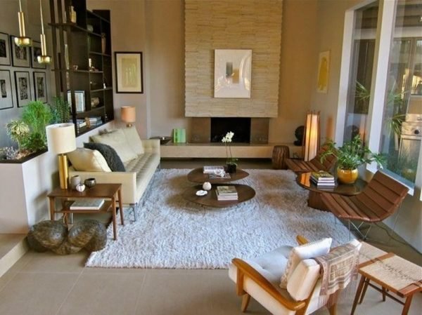 one step down living room