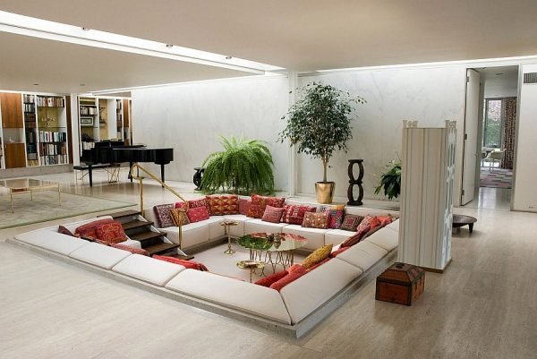 laminate flooring sunken living room
