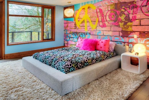 graffiti bedroom decorating ideas