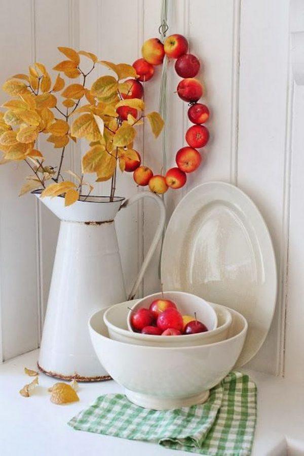 Apple fall decor
