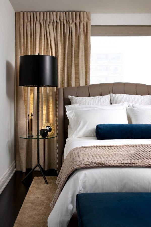 floor lamp with glass table