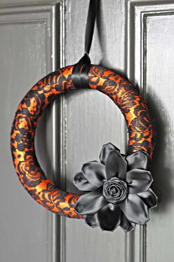 diy halloween wreath