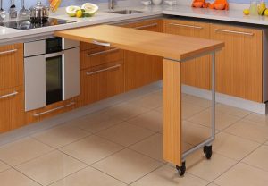 Stylish and practical - sliding table for kitchen