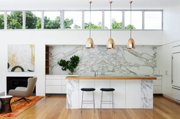 lighting above kitchen table