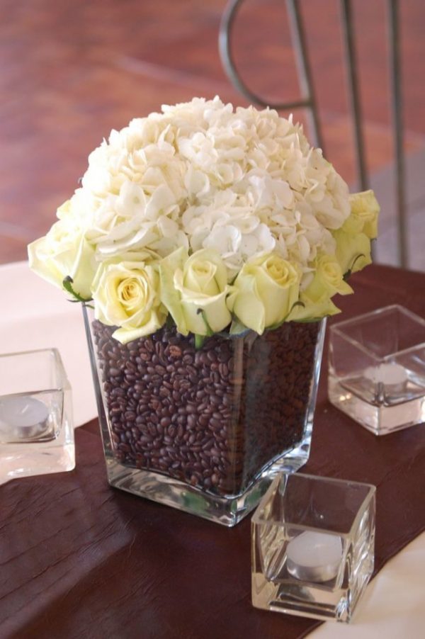 coffee bean flower arrangement