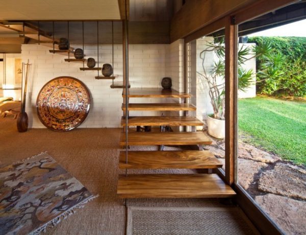 modern wood stair treads