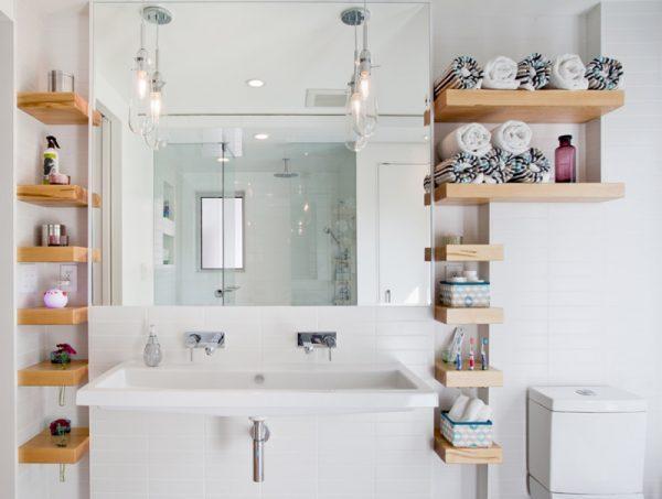 mini shelves for bathroom