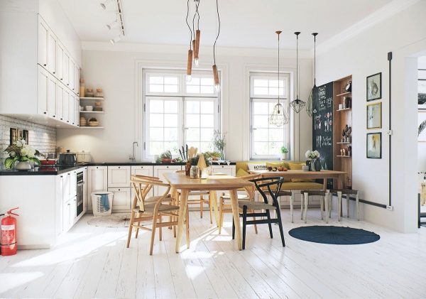 light kitchen floors