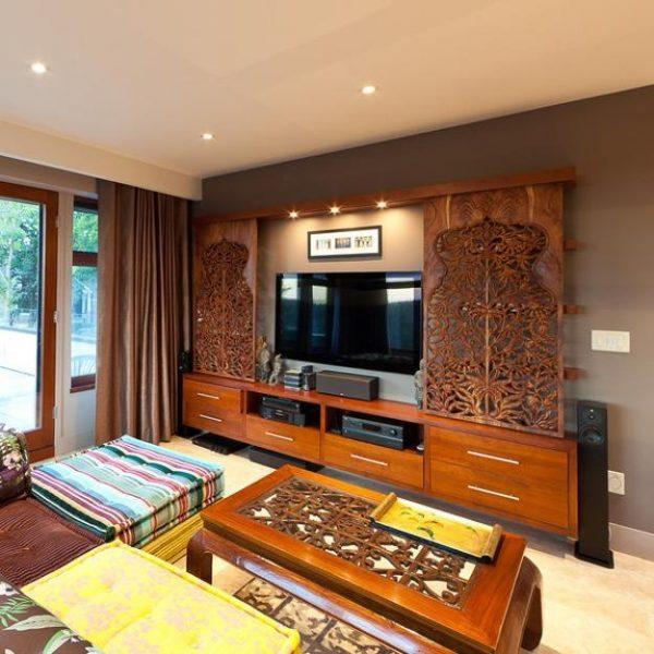 sliding panel to hide tv