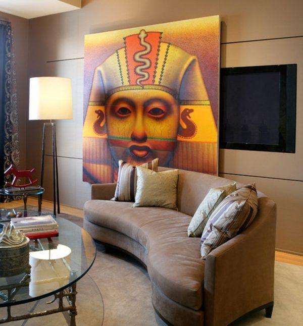 hide tv with art