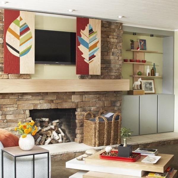 sliding artwork to hide tv