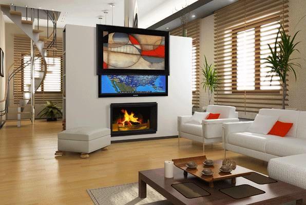 hide tv behind painting