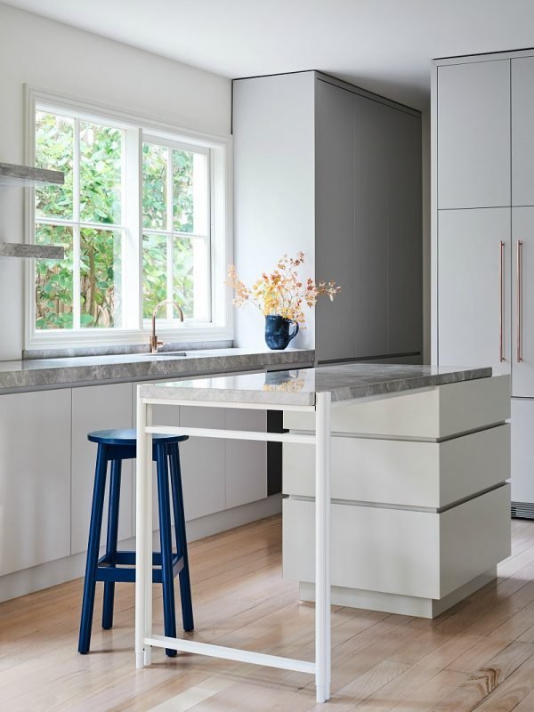 gray kitchen cabinets