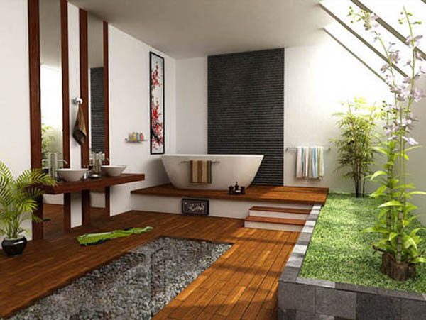 Zen style bathroom
