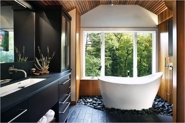 Zen style bathroom