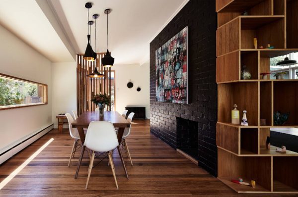 black accent wall
