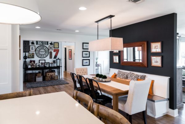 dining room accent wall