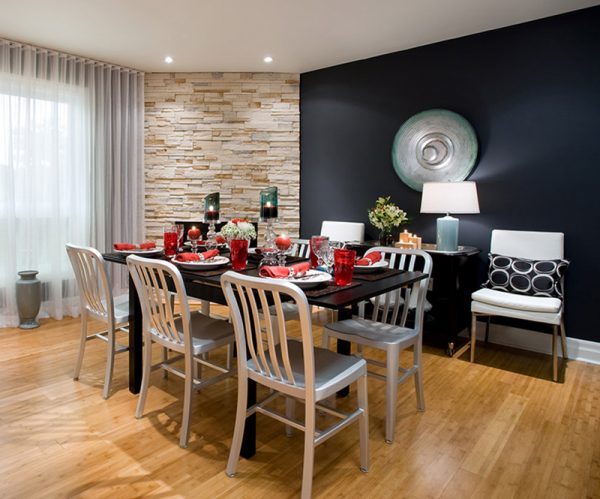 modern accent wall