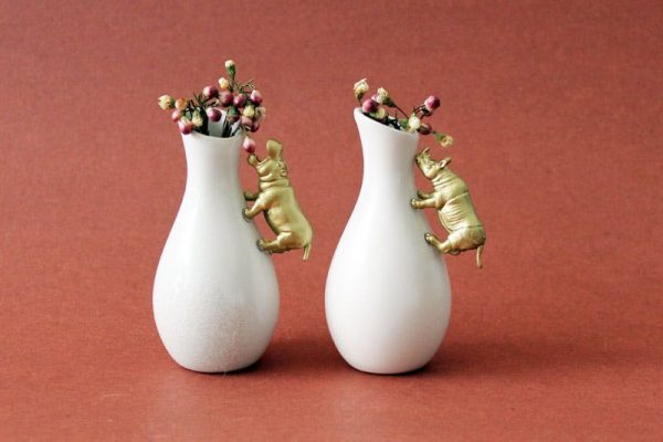 animal vase
