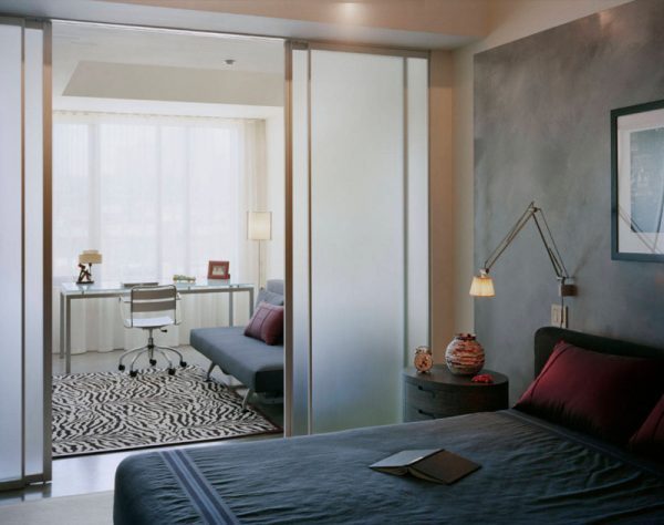 Bedroom with Sliding Glass Doors