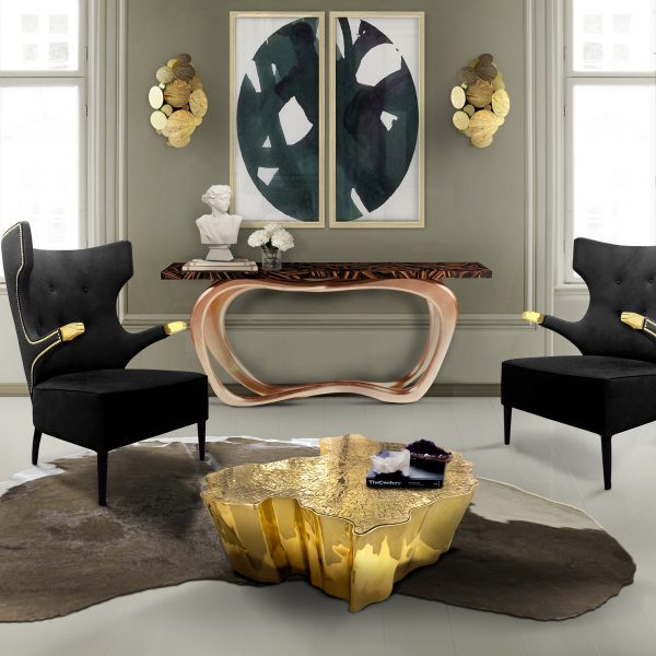 modern furniture console table