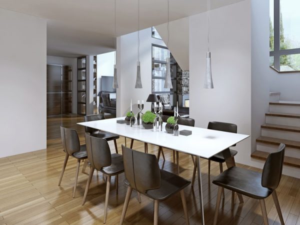 Modern dining room lighting