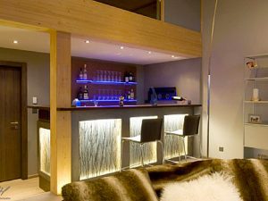 Living room and bar design
