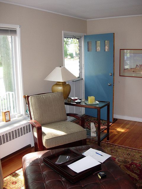 front door opens directly into living room