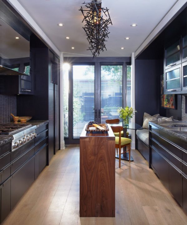 long narrow kitchen design