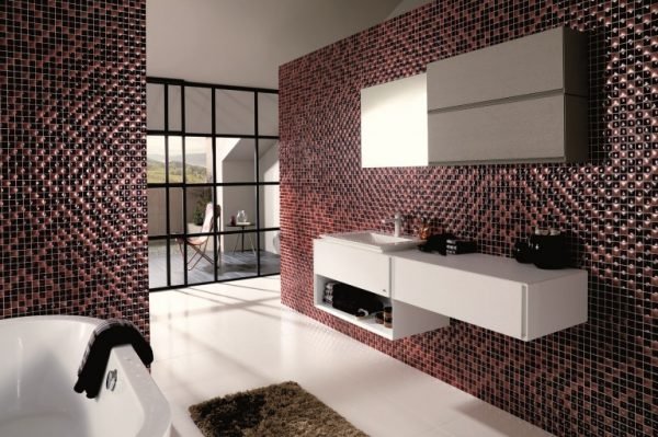 mosaic bathroom wall tiles