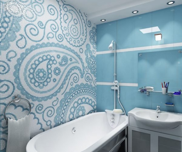 mosaic tiles bathroom design ideas