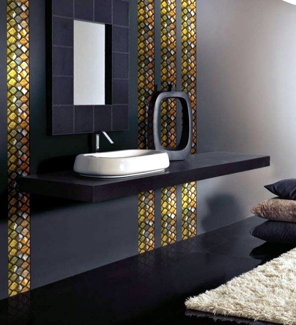 glass mosaic tiles for bathroom