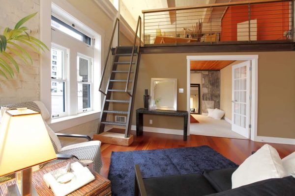 mezzanine style apartment