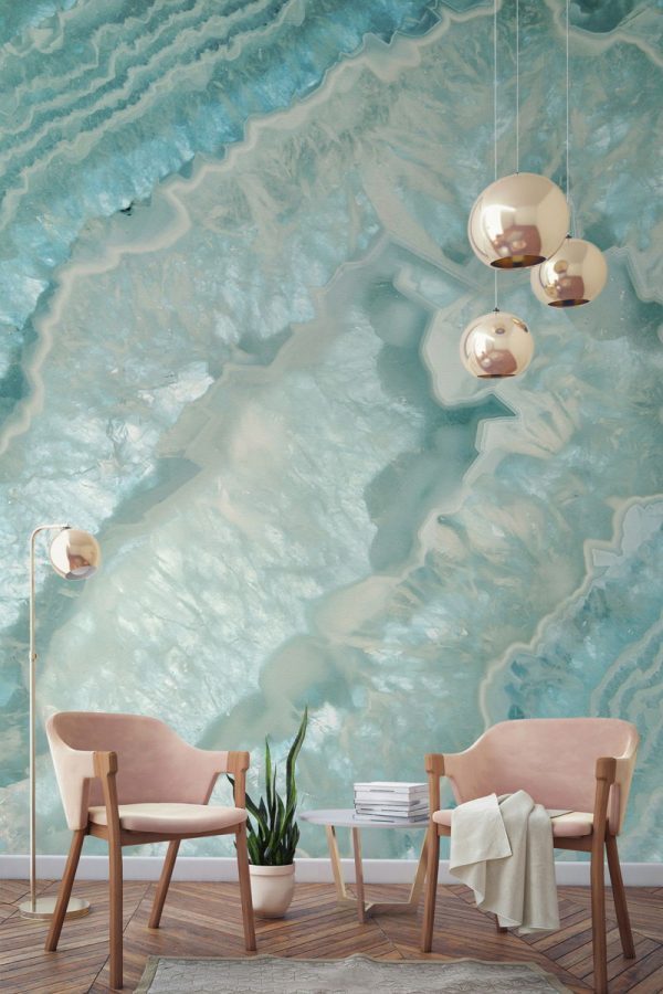 agate wall mural 