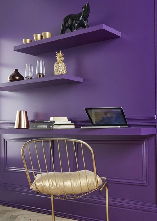 violet room decor