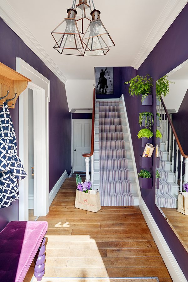 violet wall decor