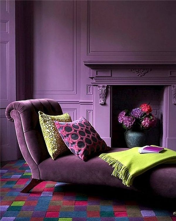 purple interior design