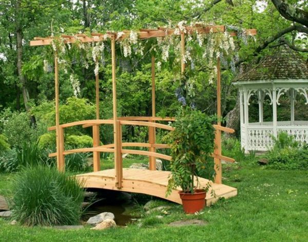 wooden bridges for garden