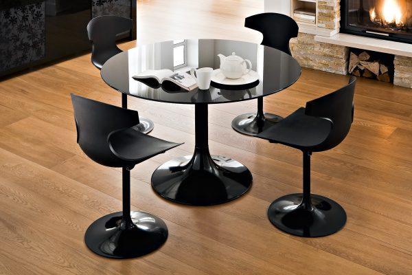 black circle dining table