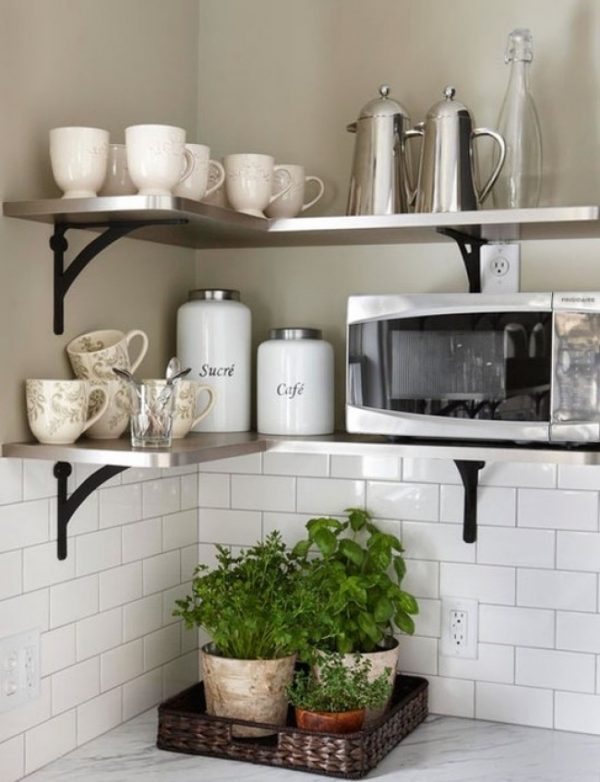 corner shelf stainless steel