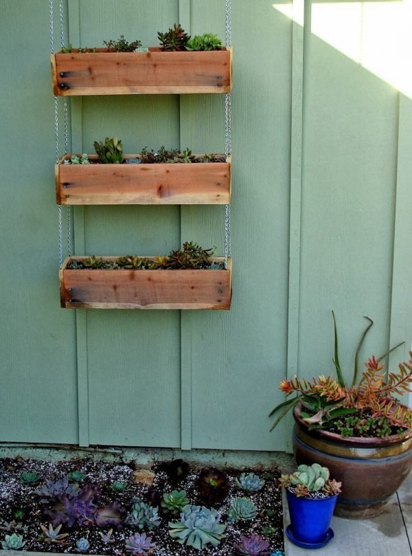 wooden pallet vertical planters