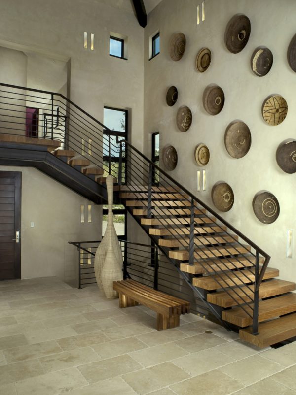 modern staircase wall design