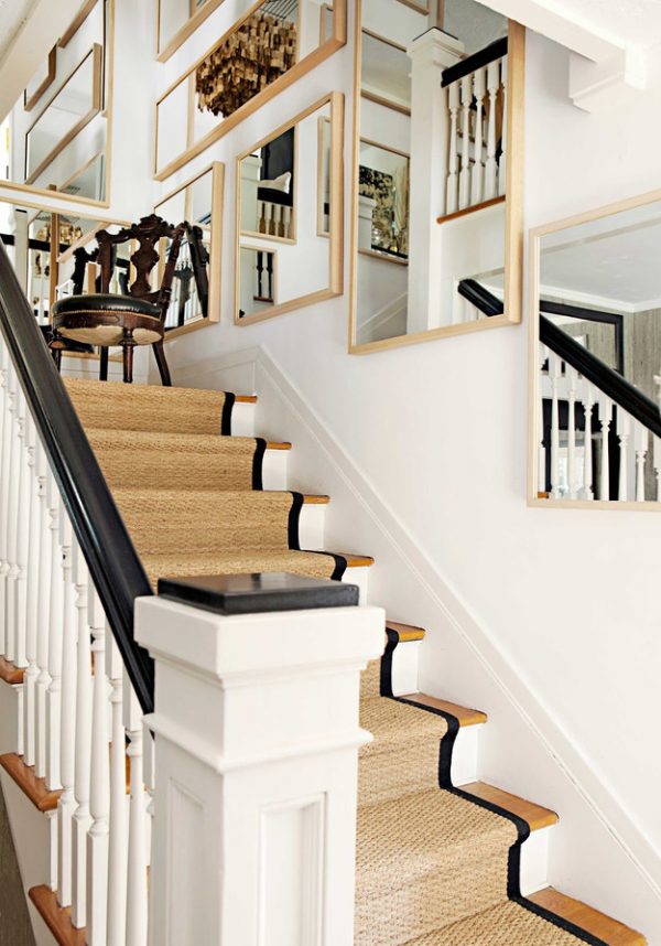 ideas for decorating stair walls